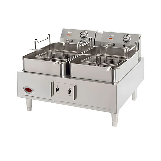 Wells F‐30 Double Electric Countertop Fryer - 15 Liters