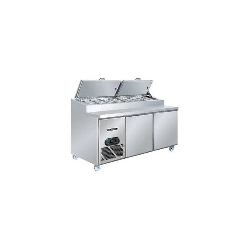 BS 2D/PCF6/Z, Double(2) Door Pizza Preparation Refrigerator 180 cm 8 x 1/3 GN