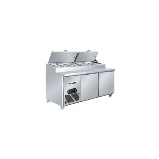 BS 2D/PCF6/Z, Double(2) Door Pizza Preparation Refrigerator 180 cm 8 x 1/3 GN