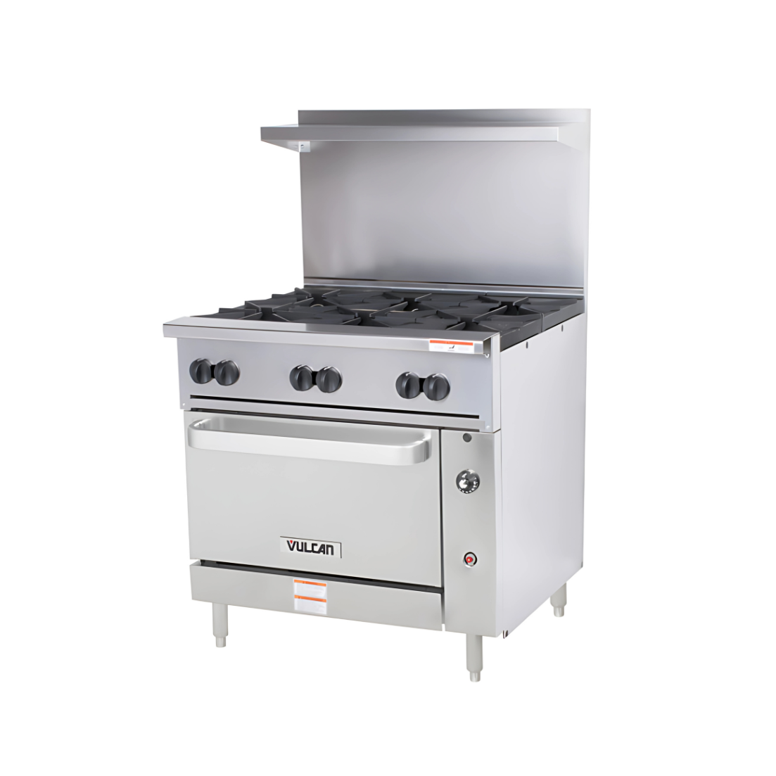 Vulcan 36S-6BN 6 Burner 36" Gas Range with Standard Oven Base